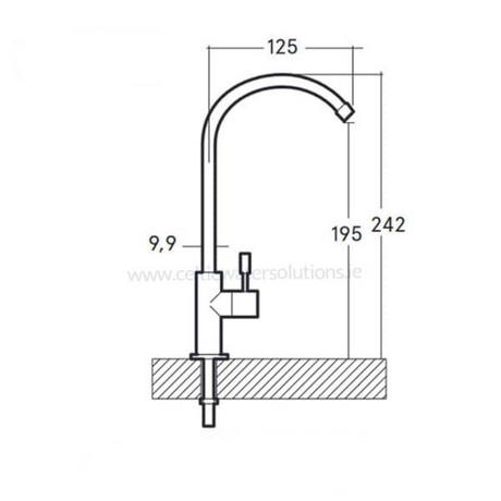 Mini Robin Tap (Brushed Steel) | Taps | Celtic Water Solutions