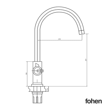 Fohen Furnas Brushed Copper Tap | Taps | Celtic Water Solutions